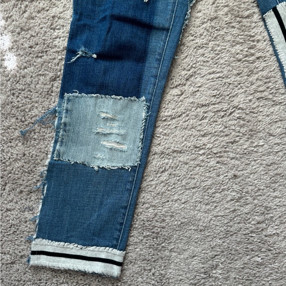 💙🦋LOFT Straight Cut Jeans with Patchwork - Picture 5 of 8